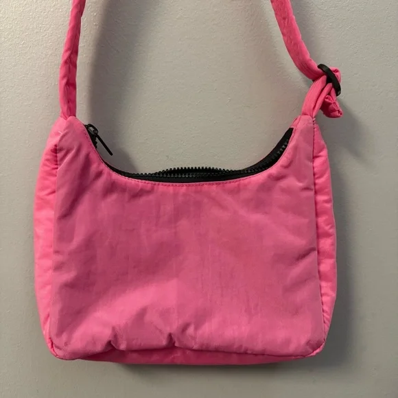Baggu Mini Nylon Shoulder Bag - Azalea Pink - Picture 1 of 2